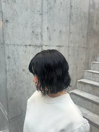 カラー パーマ 外国人風ヘア ×18歳美容師ルイヤのヘアスタイル