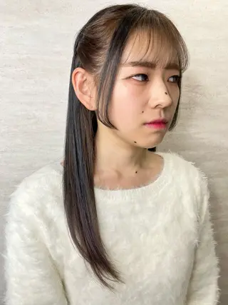 ロング カラー ヘアアレンジ 駅チカ【ali'i】 アリイ花崎友美☘のヘアスタイル