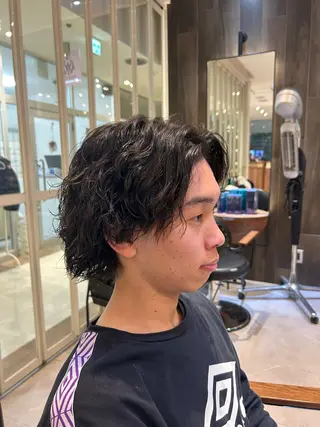 パーマ メンズ 縮毛矯正/カット/ 韓国ヘア/蛯原🍤のヘアスタイル