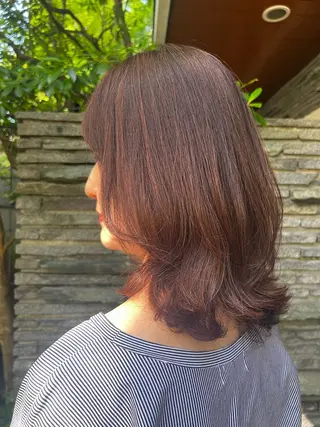 ミディアム カラー uhair滝ノ水店所属・和田 咲乃のヘアスタイル
