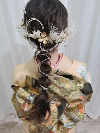 ロング ヘアアレンジ セットサロン      ラフテル所属・大阪/ヘアアレンジ /似合わせset💐のヘアスタイル