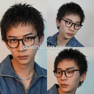 ショート パーマ メンズ スパイキーショート メンズ特化/鈴木美璃のヘアスタイル