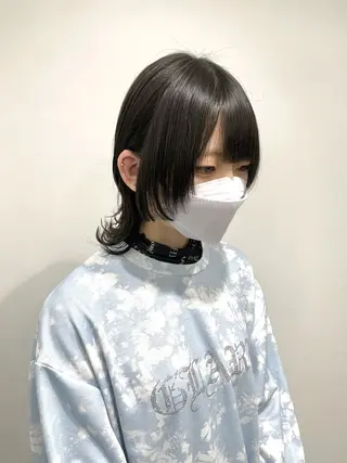 ミディアム カラー レイヤー ハイトーン 暖色⭐︎KANAKOのヘアスタイル