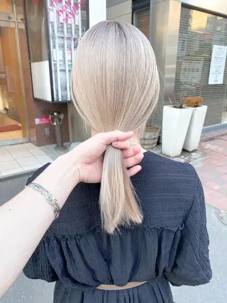 ミディアム カラー 谷口 優冴のヘアスタイル