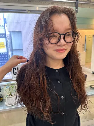 ロング パーマ AR.MARA hair  studio所属・AR.MARA サトウヒカルのヘアスタイル
