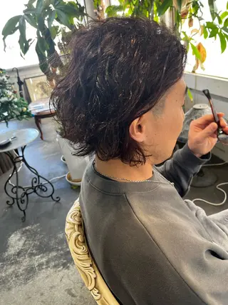 パーマ メンズ Mariana雛/ 西大分/ハイライトのヘアスタイル