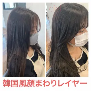 ロング 藤間 帆乃夏（とうまほのかのヘアスタイル