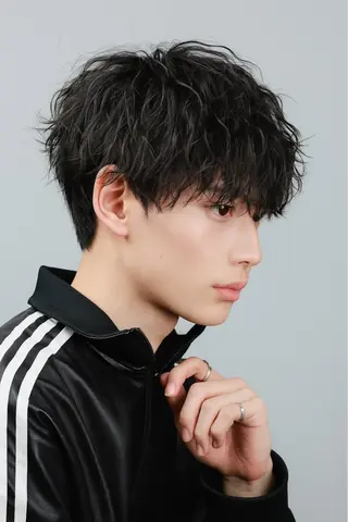 ショート カラー パーマ メンズ Gain池下 メンズのヘアスタイル