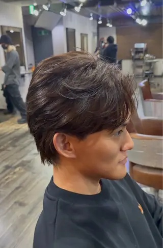 ショート カラー メンズ メンズカット/パーマ 艶カラーTAIGA︎のヘアスタイル