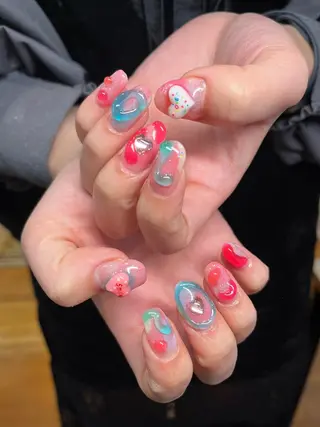 ネイル 文 /個性派ネイルのネイルデザイン