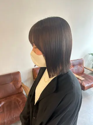 ミディアム MASHU chayamachi店所属・【梅田美容室】 似合わせカット サヤのヘアスタイル