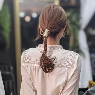 セミロング ヘアアレンジ Ruheplatz所属・HIKARI@ Ruheplatzのヘアスタイル