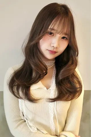 セミロング Pia hair design所属・【Pia】 セナ/ハイトーンのヘアスタイル