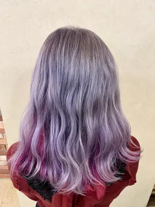 ミディアム 倉林隆一🐈 ダブルカラー/艶髪のヘアスタイル