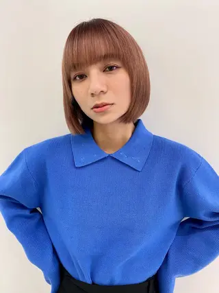 ショート masa/ボブ特化/ ぷつっとボブのヘアスタイル