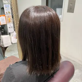 ミディアム カラー フェザーパーマ🌙 毛流れ yuzukiのヘアスタイル