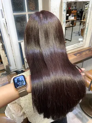 ロング カラー MINX青山店所属・結莉/ボブ/ 縮毛矯正のヘアスタイル