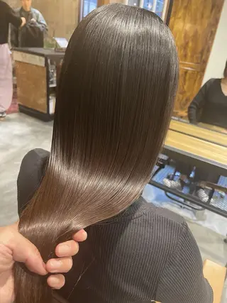 セミロング カラー 💘透明感カラー💘 沖本 将宏のヘアスタイル