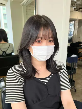 ミディアム 【韓国風くびれヘア】 joule小木曽輝のヘアスタイル