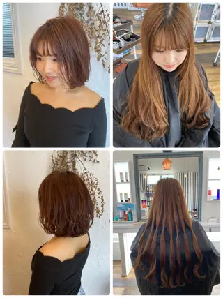 ミディアム カラー パーマ ヘアアレンジ メンズ マツエク・マツパ 美容室 ソンリエのヘアスタイル