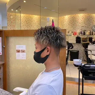 ショート カラー メンズ メンズスタイル 完全再現/仁翔のヘアスタイル