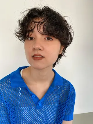 ショート カラー パーマ Hayashi Shioriのヘアスタイル