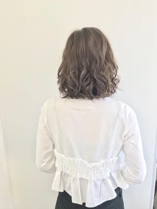 ミディアム メンズパーマ/難波/ 心斎橋　室園亮佑のヘアスタイル