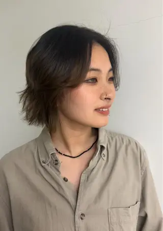 ショート カラー 名古屋栄/ブリーチ/ ボブ🧃木下桃嘉のヘアスタイル