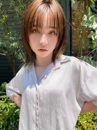 ショート masa/ボブ特化/ ぷつっとボブのヘアスタイル