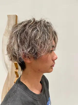 カラー パーマ メンズ 今岡 育美のヘアスタイル