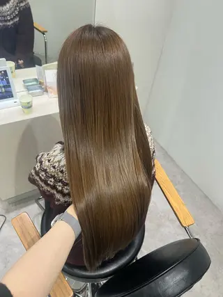 ロング カラー 韓国透明感/艶カラー saya🧸🍼のヘアスタイル