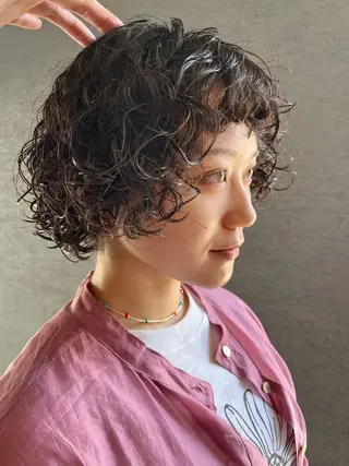 ショート ハイトーンNo.1✨ パーマ✨イマイタツヤのヘアスタイル