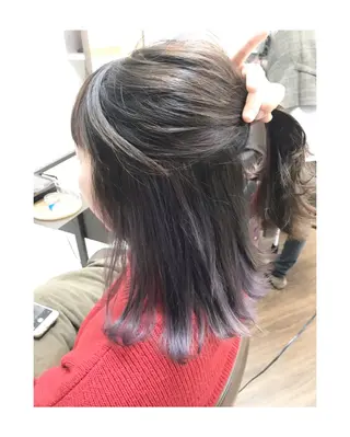 ミディアム カラー パーマ ヘアアレンジ APSEE メンズカラー特化のヘアスタイル