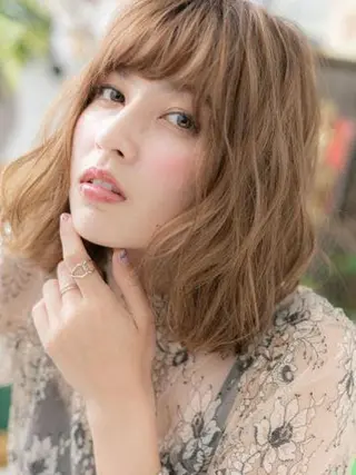 ミディアム COVER HAIR bliss 大宮店所属・出川 宙☘️のヘアスタイル