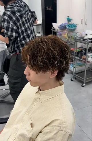 パーマ メンズ メンズ専門/パーマ 特化/栄/北出瑞貴のヘアスタイル