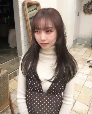 ロング カラー ヘアアレンジ Gigi 代々木所属・りこ 11/4空きありのヘアスタイル