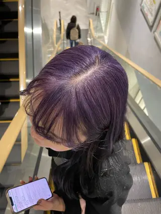 ロング カラー ZENKO国分寺所属・まるやま ひなこ/艶髪カラーのヘアスタイル