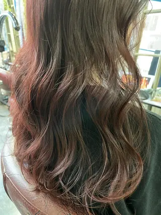 ロング カラー ヘアアレンジ 🌿美髪縮毛矯正 のプロ安川🌿のヘアスタイル