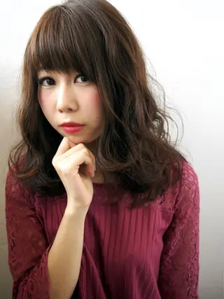 ミディアム カラー 🌿‬ ܸAir 透明感🌱西村知佳のヘアスタイル