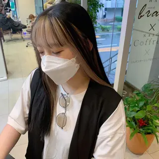 ロング カラー 甲斐 司のヘアスタイル