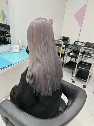 ロング カラー ヘアアレンジ トレンドモテカラー 🩷色落ちまで可愛くのヘアスタイル