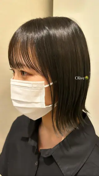 ミディアム カラー 田畑 あやののヘアスタイル