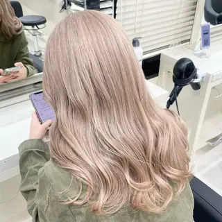ミディアム カラー 🎀🧁ダメージレス 艶髪カラー🧁🎀のヘアスタイル