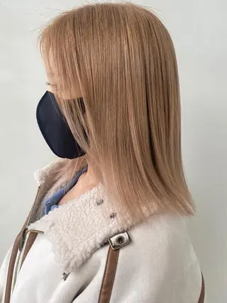 ミディアム カラー ANNA /艶髪/ハイトーンのヘアスタイル