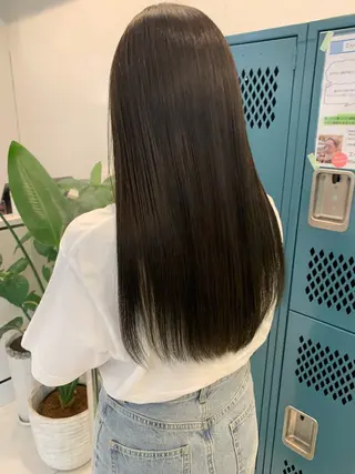 ロング カラー moeka レイヤー /艶カラー/韓国のヘアスタイル