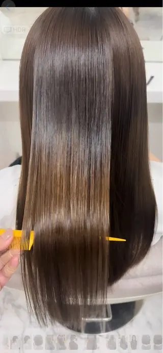 ロング ウルフ/レイヤー/ 縮毛矯正/照井友梨のヘアスタイル