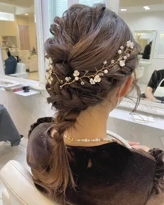 セミロング カラー ヘアアレンジ マツエク・マツパ アイブロウ Noah's　Ark所属・透明感カラー🫧ヘア セット🫧松本菜月の眉毛・アイブロウイメージ