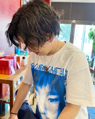 ショート パーマ 小日向 沙織のヘアスタイル