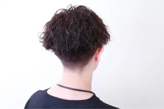 ショート パーマ メンズ HAIRSILVA徳間店所属・石倉 真のヘアスタイル