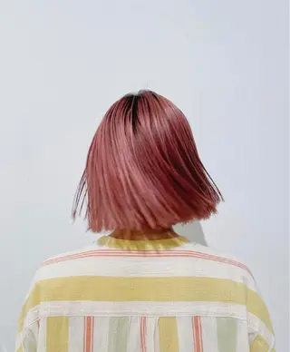 ミディアム カラー ヘアアレンジ ボブ/プツボブ tsumuguのヘアスタイル